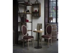 Lot De 2 Chaises Médaillon "Midfield" 94cm Marron -Mobilier De Restaurant chaise 15746907