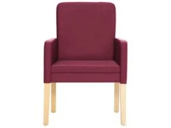 Lot De 2 Chaises De Salle à Manger Cuisine Design Moderne Synthétique Rouge Bordeaux CDS020974 -Mobilier De Restaurant chaise 15777841