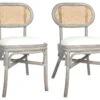 Lot De 2 Chaises De Salle à Manger Cuisine Design Classique Lin Gris CDS020563
