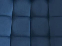 Lot De 6 Chaises Matelassées - Velours Et Métal Noir - Bleu Nuit - OLLUA -Mobilier De Restaurant chaise 15854221