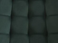 Lot De 2 Chaises Matelassées - Velours Et Métal Noir - Vert - OLLUA -Mobilier De Restaurant chaise 15854355