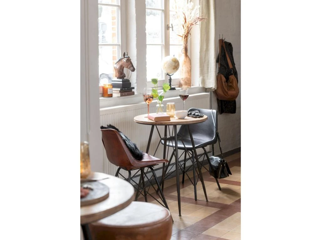 Chaise Loft Cuir Metal Noir Benarkin 4 Chaise Loft Cuir Metal Noir Benarkin – Image 4