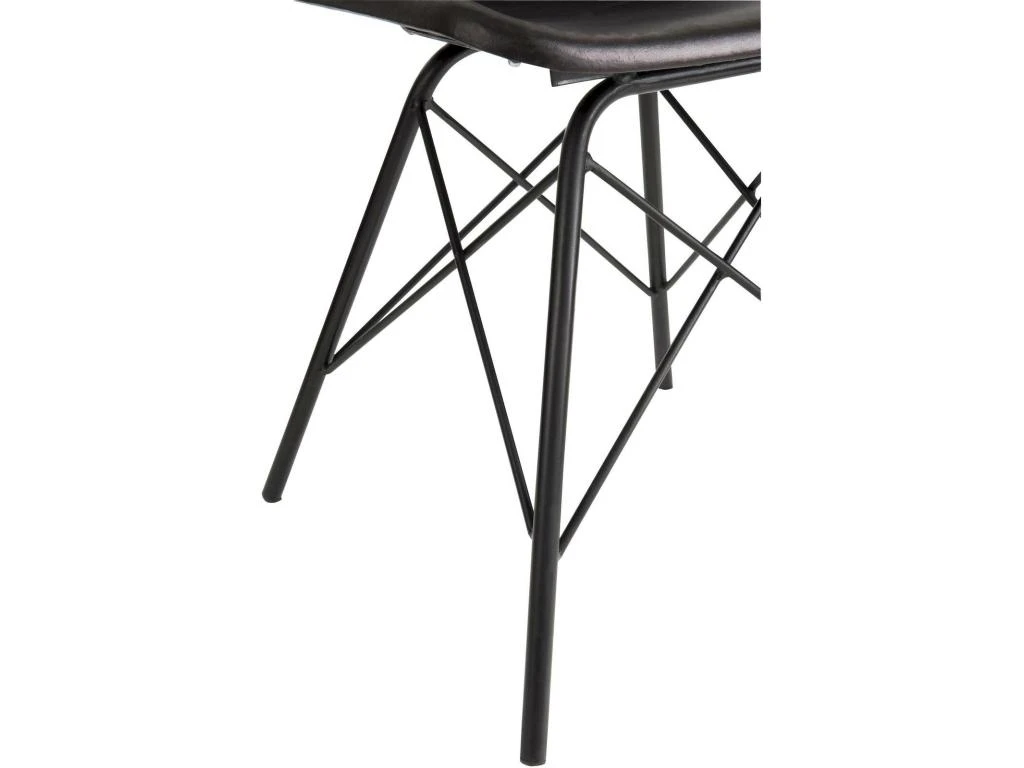 Chaise Loft Cuir Metal Noir Benarkin 8 Chaise Loft Cuir Metal Noir Benarkin – Image 8
