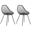 Lot De 2 Chaises De Salle à Manger Noires CANTON