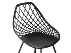 Lot De 2 Chaises De Salle à Manger Noires CANTON -Mobilier De Restaurant chaise 16268389