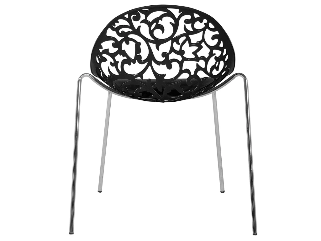 Ensemble De 4 Chaises Noires MUMFORD 7 Ensemble De 4 Chaises Noires MUMFORD – Image 7