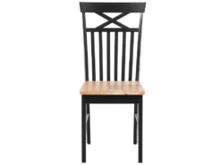 Lot De 2 Chaises Noires Et Marron HOUSTON -Mobilier De Restaurant chaise 16688821