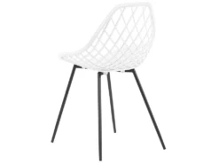 Lot De 2 Chaises De Salle à Manger Blanches CANTON -Mobilier De Restaurant chaise 16701751