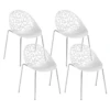 Ensemble De 4 Chaises Blanches MUMFORD