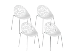 Ensemble De 4 Chaises Blanches MUMFORD