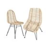 MISTINGUETTE Lot De 2 Chaises - Naturel