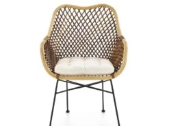 Lot De 2 Chaises En Rotin - Naturel/Brun Foncé -Mobilier De Restaurant chaise 17568215