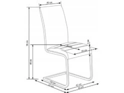 ETIENNE Chaise En Cuir Synthétique - Blanc -Mobilier De Restaurant chaise 17568339