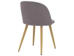 Chaise Cozy En Velours Gris (lot De 2) -Mobilier De Restaurant chaise 17577641