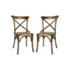 Duo De Chaises Bois Foncé - BRETT