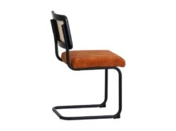Duo De Chaises Métal/Rotin/Orange - MARIETTE -Mobilier De Restaurant chaise 17626413