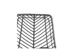 Chaise Rotin Gris/Métal - FRANCINE -Mobilier De Restaurant chaise 17635227