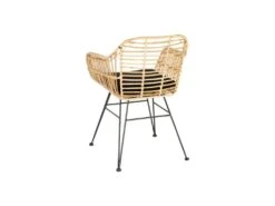 Fauteuil Rotin Naturel/Métal - EYMEA 9 Fauteuil Rotin Naturel/Métal - EYMEA -Mobilier De Restaurant chaise 17636743