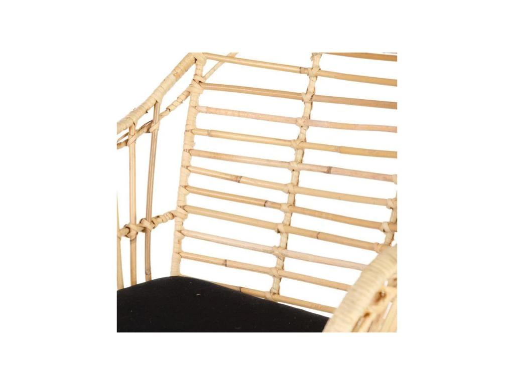 Fauteuil Rotin Naturel/Métal - EYMEA 6 Fauteuil Rotin Naturel/Métal - EYMEA – Image 6