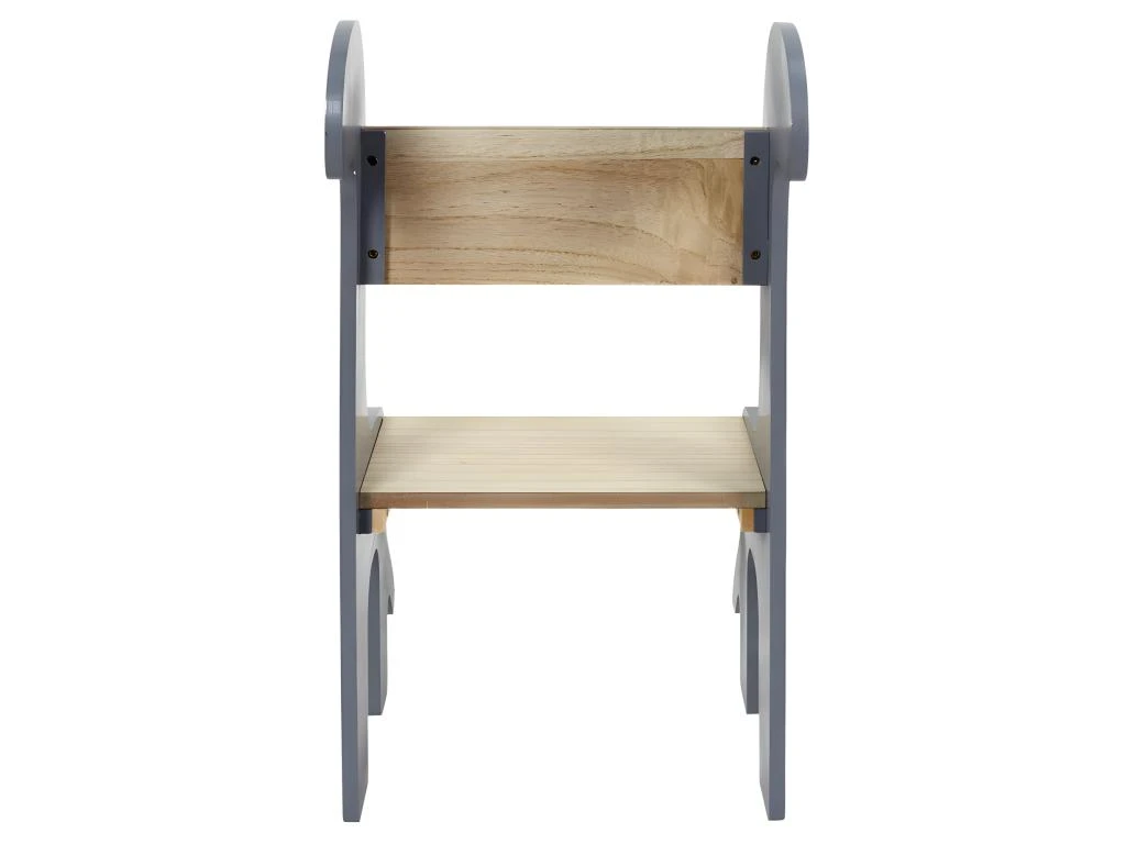 Chaise Enfant Dino Grise Et Bois - Gris 5 Chaise Enfant Dino Grise Et Bois - Gris – Image 5