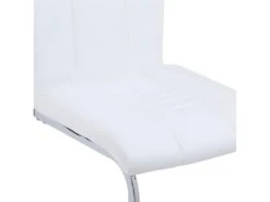 Lot De 4 Chaises De Salle à Manger Cuisine Cantilever Design Moderne Synthétique Blanc CDS021349 -Mobilier De Restaurant chaise 18081929
