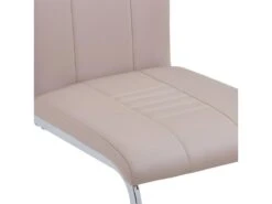Lot De 4 Chaises De Salle à Manger Cuisine Cantilever Design Moderne Synthétique Cappuccino CDS021356 -Mobilier De Restaurant chaise 18081939