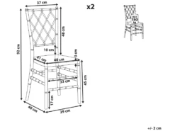 Lot De 2 Chaises Transparentes CLARION -Mobilier De Restaurant chaise 18124525