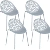 Ensemble De 4 Chaises Grises MUMFORD