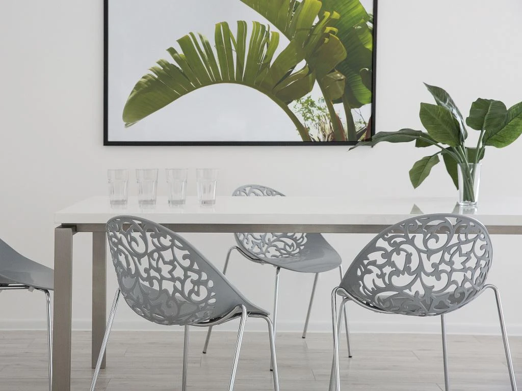 Ensemble De 4 Chaises Grises MUMFORD 2 Ensemble De 4 Chaises Grises MUMFORD – Image 2