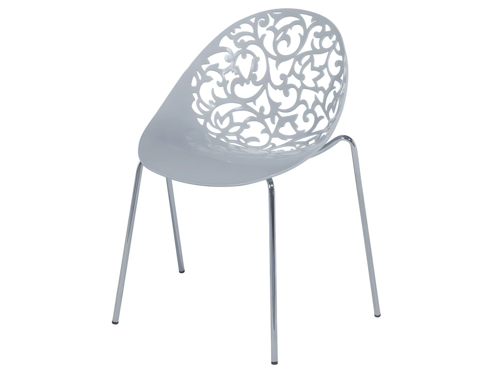 Ensemble De 4 Chaises Grises MUMFORD 4 Ensemble De 4 Chaises Grises MUMFORD – Image 4