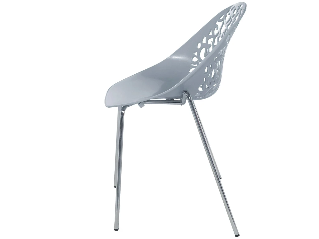 Ensemble De 4 Chaises Grises MUMFORD 6 Ensemble De 4 Chaises Grises MUMFORD – Image 6