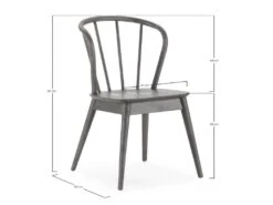 Pack 2 Chaises Brisa En Bois Coleur Noyer -Mobilier De Restaurant chaise 18377209