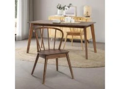 Pack 2 Chaises Brisa En Bois Coleur Noyer -Mobilier De Restaurant chaise 18377211