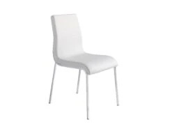 Chaise En Croûte De Cuir Et Acier Chromé 4025 ANGEL CERDA