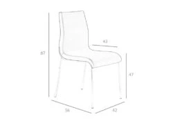 Chaise En Croûte De Cuir Et Acier Chromé 4025 ANGEL CERDA 14 Chaise En Croûte De Cuir Et Acier Chromé 4025 ANGEL CERDA -Mobilier De Restaurant chaise 18422355