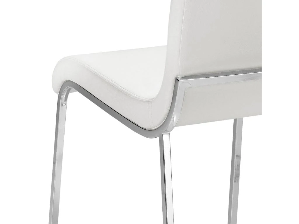 Chaise En Croûte De Cuir Et Acier Chromé 4025 ANGEL CERDA 10 Chaise En Croûte De Cuir Et Acier Chromé 4025 ANGEL CERDA – Image 10