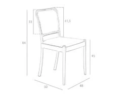 Chaise En Simili Cuir Et Rotin 4094 ANGEL CERDA -Mobilier De Restaurant chaise 18427559