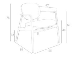 Fauteuil En Similicuir Et Pieds En Frêne 4118 ANGEL CERDA -Mobilier De Restaurant chaise 18430337