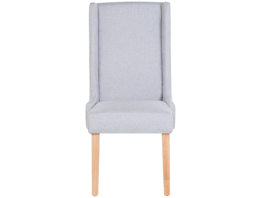 Lot De 2 Chaises De Salle à Manger Gris Clair CHAMBERS 3 Lot De 2 Chaises De Salle à Manger Gris Clair CHAMBERS – Image 3