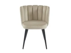 Lot De 2 Chaises En Velours Et Métal Noir - Beige - PRANILA De Pascal MORABITO -Mobilier De Restaurant chaise 18482501