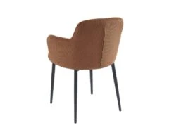 Lot De 6 Chaises En Velours Côtelé Et Métal - Terracotta - CELOLA De Pascal MORABITO -Mobilier De Restaurant chaise 18636861