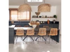 Chaise Tamara En Rotin Naturel (lot De 2) -Mobilier De Restaurant chaise 18752203