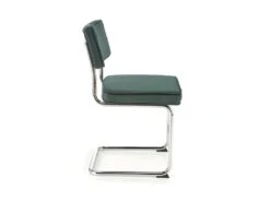 Chaise Design En Tissu Velours 49 X 55 X 85 Cm - Vert Foncé -Mobilier De Restaurant chaise 18833669