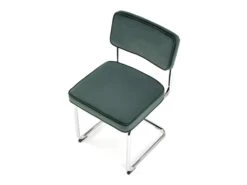 Chaise Design En Tissu Velours 49 X 55 X 85 Cm - Vert Foncé -Mobilier De Restaurant chaise 18833675