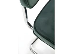 Chaise Design En Tissu Velours 49 X 55 X 85 Cm - Vert Foncé -Mobilier De Restaurant chaise 18833679