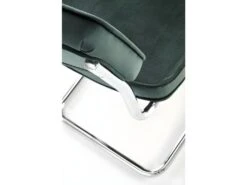 Chaise Design En Tissu Velours 49 X 55 X 85 Cm - Vert Foncé -Mobilier De Restaurant chaise 18833683