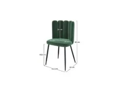 Chaise Rosy En Velours Vert (lot De 2) -Mobilier De Restaurant chaise 19471665