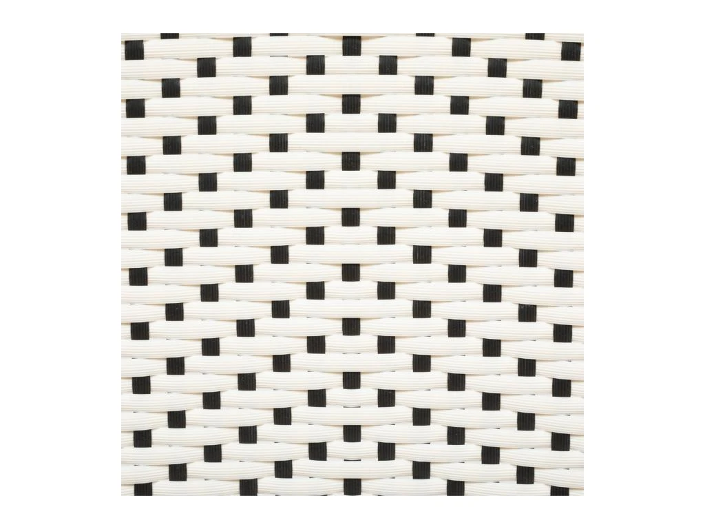 Chaise En Rotin Et Assise Bicolore Blanc & Noir H 84 Cm 3 Chaise En Rotin Et Assise Bicolore Blanc & Noir H 84 Cm – Image 3