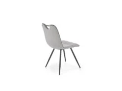 Chaise Design En Tissu Velours 46 X 58 X 83 Cm - Gris -Mobilier De Restaurant chaise 19816665