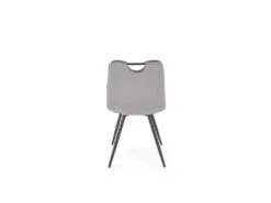 Chaise Design En Tissu Velours 46 X 58 X 83 Cm - Gris -Mobilier De Restaurant chaise 19816667